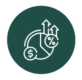 High profit margins icon